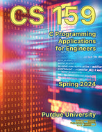 PURD CS 159 C Programming for Engineers, Spring 2024