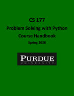 PURD CS 177 Problem Solving with Python Course Handbook, Spring 2026